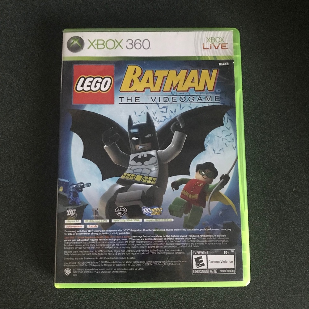 XBOX 360 XBOX Live Batman The Video Game/Pure